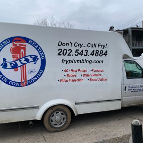 Fry plumbing and heating truck