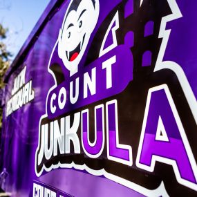 count junkula of raleigh junk removal dumpster logo shot