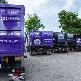 Count Junkula of Raleigh dumpsters lined up