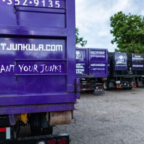 Count Junkula of Raleigh dumpster sticker