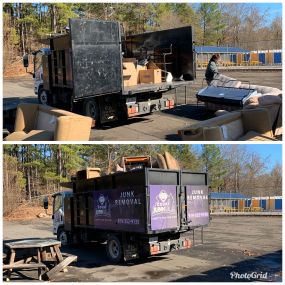 Count Junkula of Raleigh dumpster rental before and after