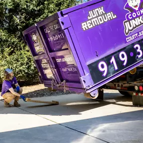 count junkula of raleigh dumpster parking