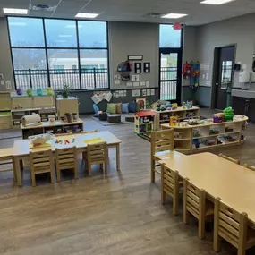 A preschool classroom at New Horizon Academy in Overland Park, KS.