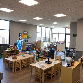 A preschool classroom at New Horizon Academy Urbandale