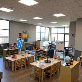 A preschool classroom at New Horizon Academy Urbandale