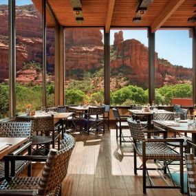 Outdoor Seating with Boynton Canyon views