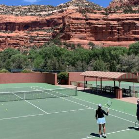 Tennis courts at Enchantment Resort