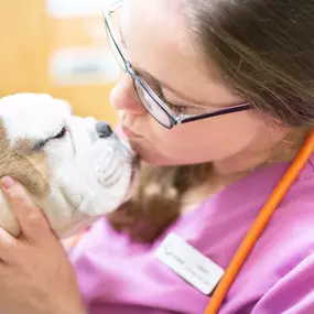 Nothing is as sweet as puppy kisses!