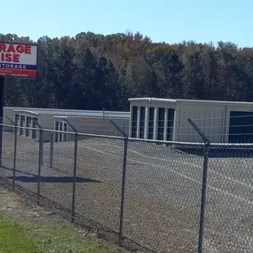Fenced and gated storage units near Sandy Grove Church