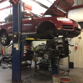 Volkswagen Touareg in for a timing chain repair.