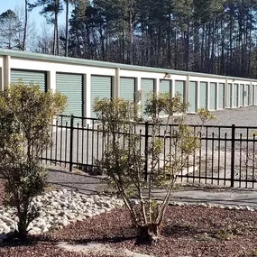 Fenced and gated self-storage facility near Pocomoke Plaza Shopping Center