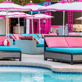 Lounge at Family Pool at the Flamingo Las Vegas.