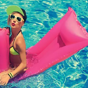 Swimming at Family Pool at the Flamingo Las Vegas.