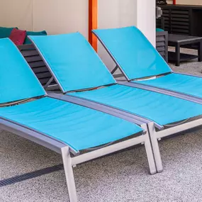 Lawn chair at Family Pool at the Flamingo Las Vegas.