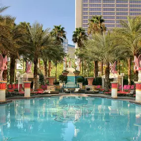 Pool day at Family Pool at the Flamingo Las Vegas.