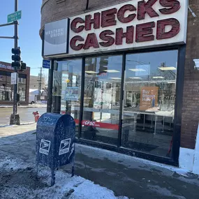 Bild von CoinFlip Bitcoin ATM - CFSC Currency Exchange Kimball & North Check Cashing and Auto License (Chicago)