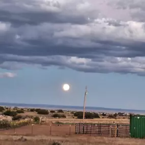 Tonight's full moon rising Eastside of the Sandia Mountains.