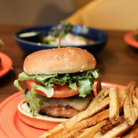 Turkey Burger with Hand Cut Fries