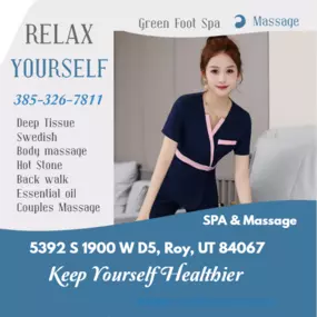 As Licensed massage professionals, my intention is to provide quality care, 
inspire others toward better health, and utilize my training and experience 
in therapeutic bodywork to put your mind and body at ease.