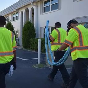 Pipe Restoration Solutions team preparing pipe lining trenchless pipe repair