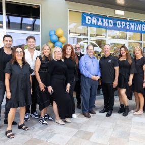 Mayor Greg Ross and the Hair Cuttery team outside the new Hair Cuttery in Cooper City, FL.