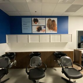 Inside the Hair Cuttery salon in Westminster, MD.