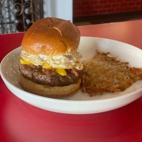 Burger Image of Old School Pizza and Wings by Rocky River