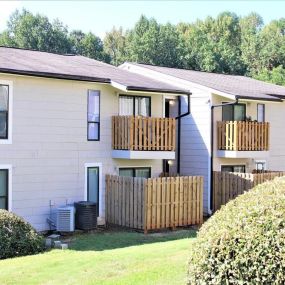 Building with Balconies and Yard