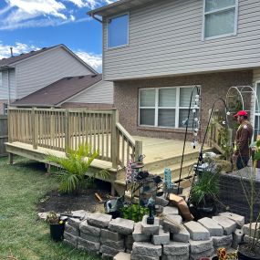 Wood deck install