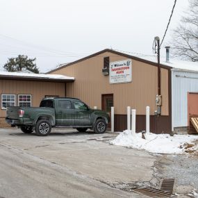 A staple in Amish Country since 1972, Farmerstown Meats has more than a half-century expertise in meat processing. 
Our butcher is well versed in all cuts of beef and pork, as well as lamb, goat and wild game (deer, elk, moose, bear). As a custom butcher shop, we receive the animal carcass from the slaughterhouse and develop a cut list, then slice and package the meat to customer’s specifications.