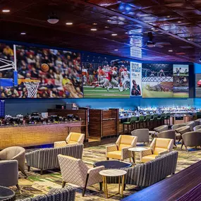 Harrah’s Las Vegas Sportsbook. Watch the races or your favorite games on state-of-the-art viewing screens in Caesars Race & Sportsbook at Harrah's Las Vegas.