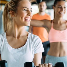 Women at Horseshoe Fitness Center in Horseshoe Las Vegas.