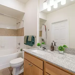 Bathroom with tub