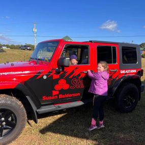 Honk if you see our Jeep around town!