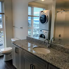 Bathroom with Washer & Dryer Included