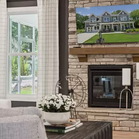 Designer-inspired finishes & gas fireplaces