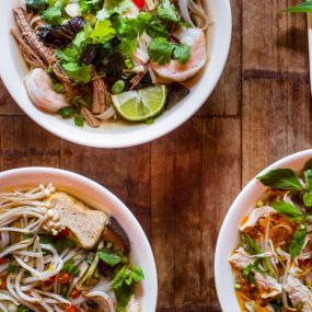 Heartwarming, fresh Vietnamese curry and noodle soups Vegan and Gluten free friendly