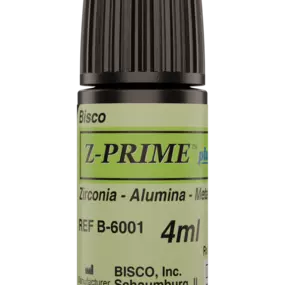 Z-Prime Plus is a single-component priming agent used to enhance adhesion between indirect restorative materials and resin cements.