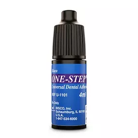 One-Step and One-Step Plus are light-cured, single component adhesives that, unlike others, bond to a multitude of dental substrates, including self-cured and dual-cured materials. One-Step, the clinically proven unfilled adhesive is also available in a filled version, One-Step Plus. The One-Step and One-Step Plus formulations utilize some of the same proprietary chemistry found in All-Bond 2®.