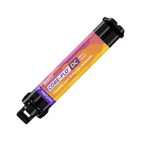 CORE-FLO DC is a dual-cured core material that is dispensed with an auto-mix dual-syringe dispenser. CORE-FLO DC is ideal for core build up, post cementation, and as a dentin replacement material. CORE-FLO DC’s superior compressive and flexural strength offers the clinician reliability and durability when fabricating direct restorations. In a simplified technique, the clinician can cement the post and build-up the core with one single application. CORE-FLO DC is radiopaque and available in two a