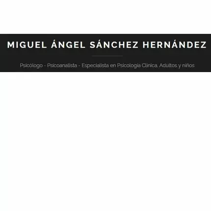 Logotipo de Miguel Ángel Sánchez Hernández. Psicólogo Clínico. Psicoanalista