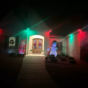 Christmas exterior lighting