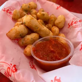 Fried Cheese Curds at Steve's Hot Dogs