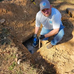 Inspecting a septic tank system