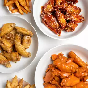 Wings and Fries. Fries and Wings.