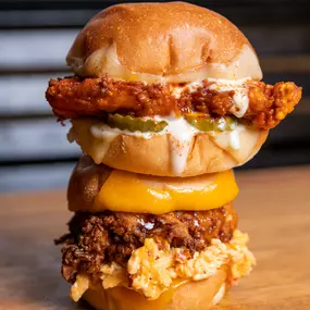 Chicken On A Bun stack!