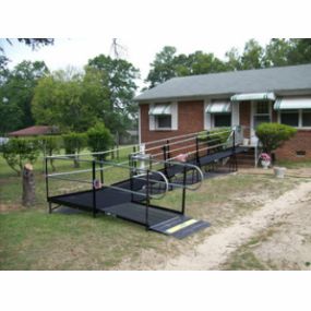 First ramp installation we did for the Veterans Administration for a D-Day veteran in Augusta, GA