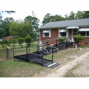 This is the first ramp installation we did for the Veterans Administration for a D-Day veteran in Augusta, Georgia