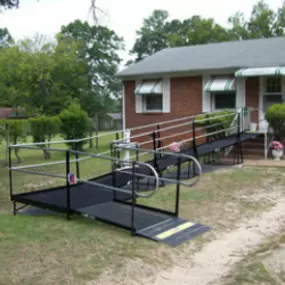 First ramp installation we did for the Veterans Administration for a D-Day veteran in Augusta, GA