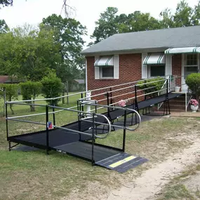 This is the first ramp installation we did for the Veterans Administration for a D-Day veteran in Augusta, Georgia